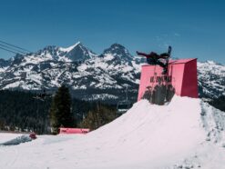 snowboarder in terrain park